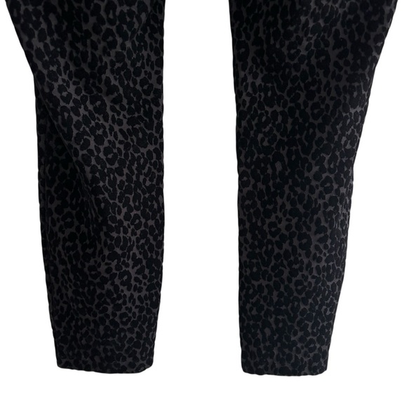 Old Navy High Rise Stevie Black Velvet Leopard Print Women's Pants Casual XL - Picture 7 of 14